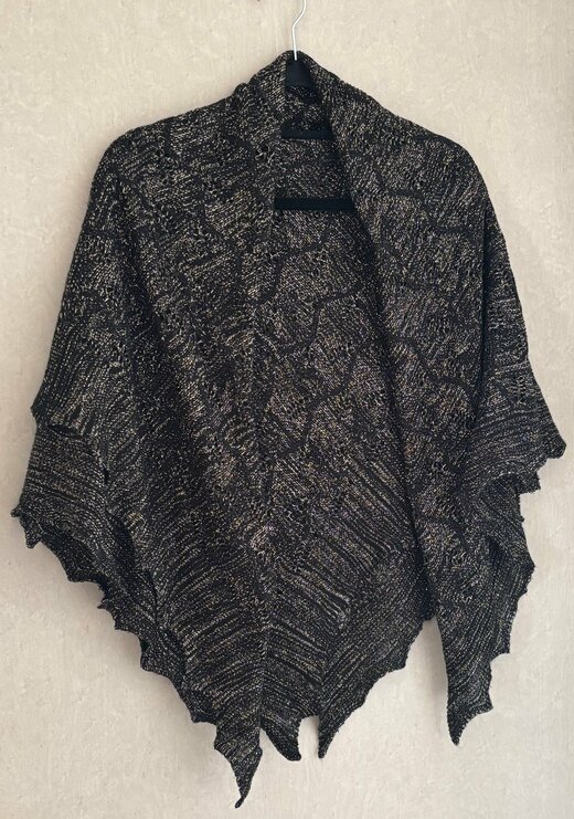 柄物のストール