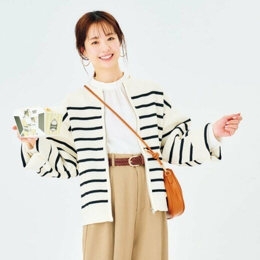 ボーダーブラウスコーデ