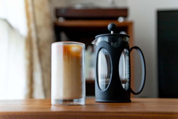 フレンチプレスに耐熱ガラスのポット