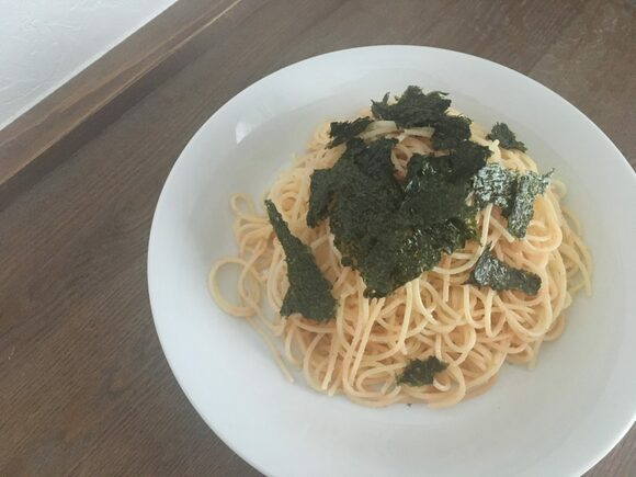 あえただけのタラコパスタもおいしい