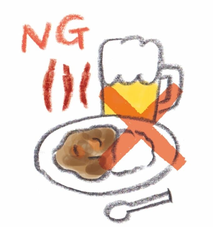 辛いカレーと冷たいビール