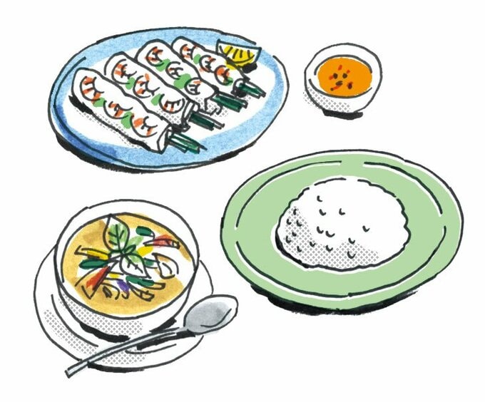 イラスト食事