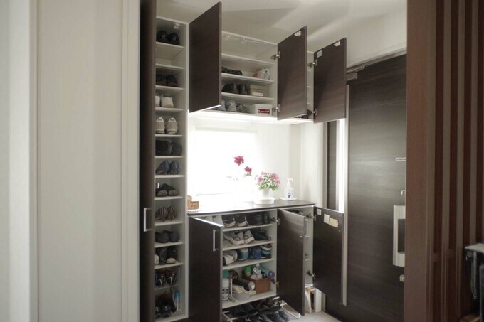 満杯の玄関収納