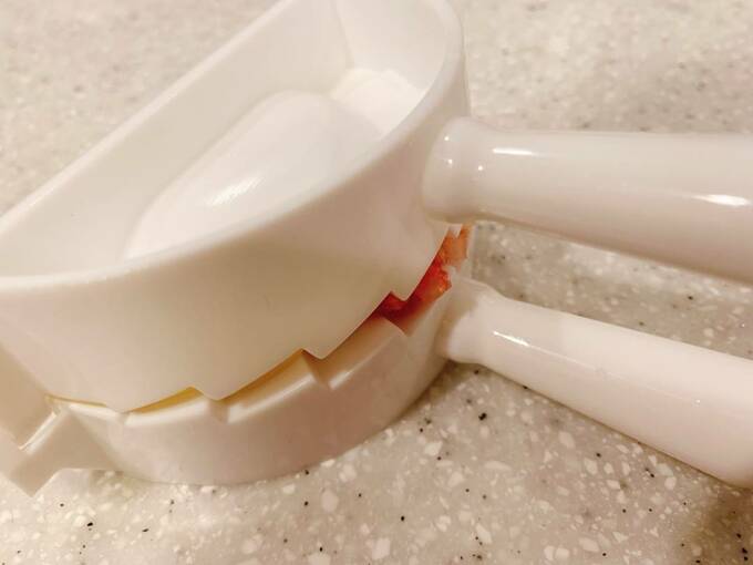 かんたん餃子折る