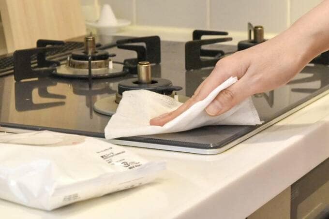 コンロ周りの掃除