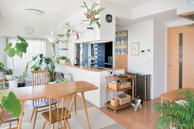 シンプルに統一したLDK