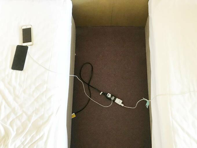 旅先にも延長コード持参