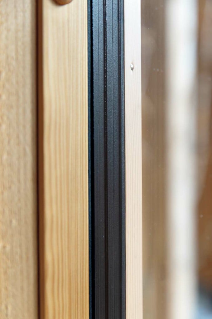 ノルド社製の木製サッシ