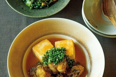 笠原将弘さんの「サワラと豆腐の揚げだし」献立。アボカドの副菜くせになるおいしさ