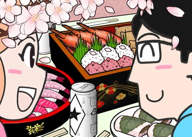 桜が咲いたらやっぱりお花見。何かが違う？5つ見つけたらエラい間違い探し