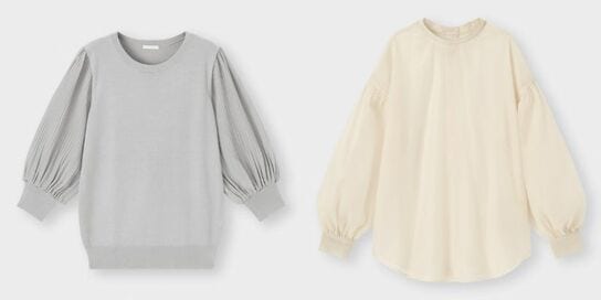 GUのシアートップス2選。トレンド感満載で今から秋まで着倒せる