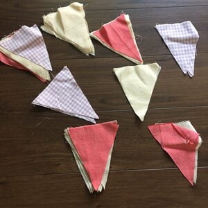 三角形は切りっぱなしのまま