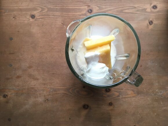 ミキサーにかける