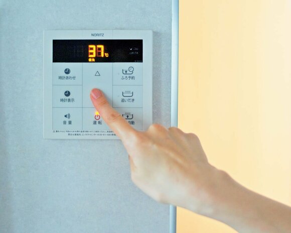 給湯温度は3℃下げ、シャワーですます