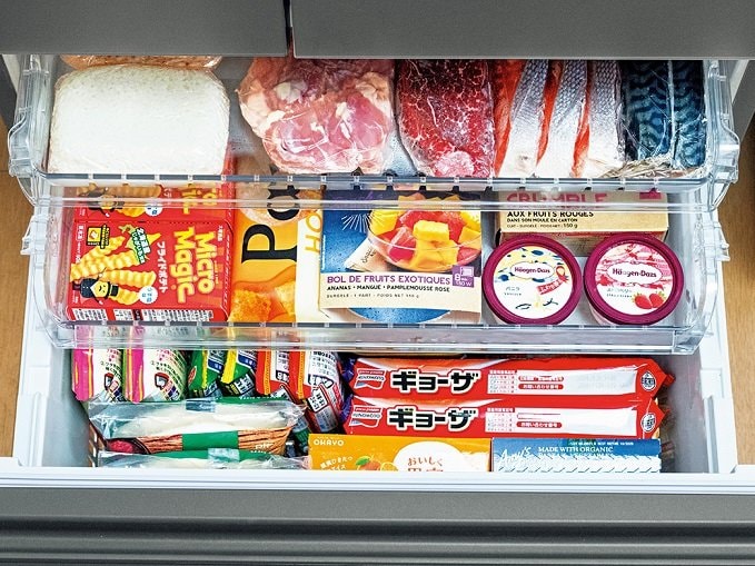 冷凍室の引き出し