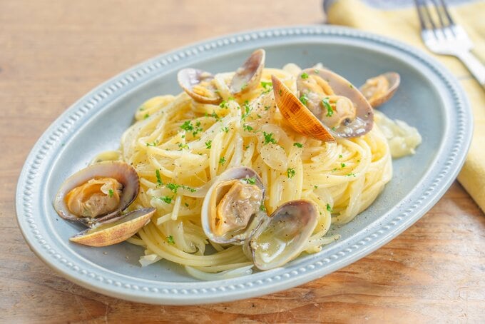 あさりと新タマネギの春パスタ