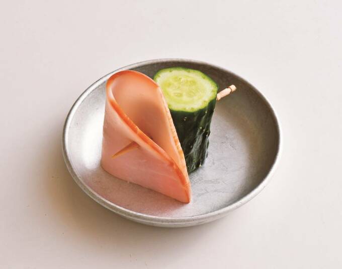 キュウリとハム