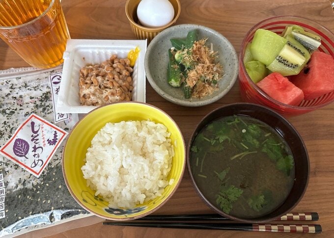 写真:ヘルシー朝ごはん