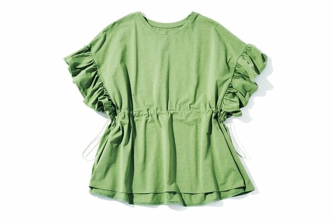 黄緑色のトップス