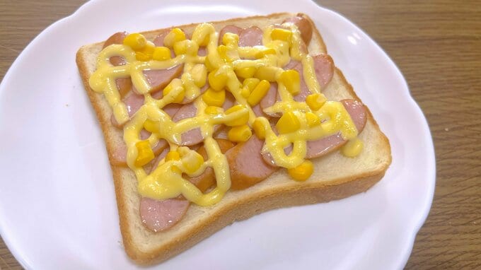 ウインナーソーセージマヨトースト