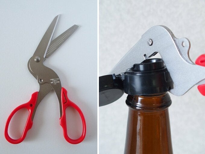 ビンのキャップを簡単に取るために購入した「万能分別ばさみ」