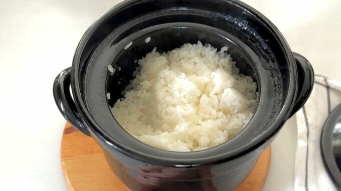 土鍋ごはん　炊き上がり