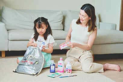 避難リュックに「ハブラシ」が必須な理由。災害に備え、親子でオーラルケアを学ぼう