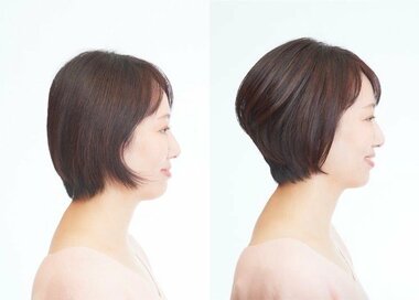 40代、ショート、絶壁、薄毛でも若々しく見える髪型。100円グッズでできる簡単な方法