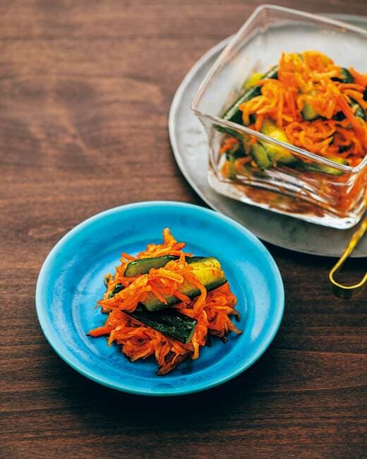 大根とキュウリのオイキムチ風