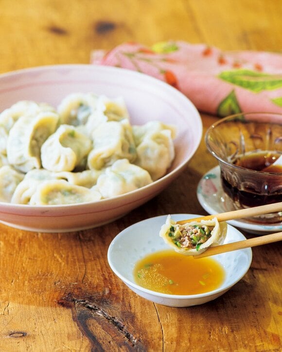 豚肉と豆苗の水ギョーザ