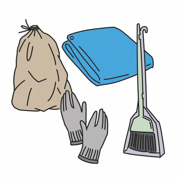 掃除グッズのイラスト
