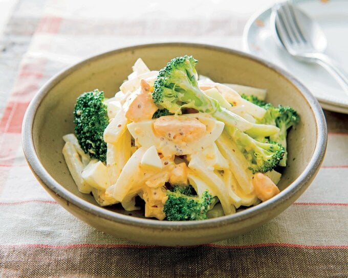 ブロッコリーと ゆで卵のマヨサラダ