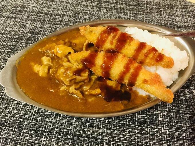 ワカサギフライをトッピング