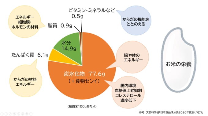 お米の栄養成分