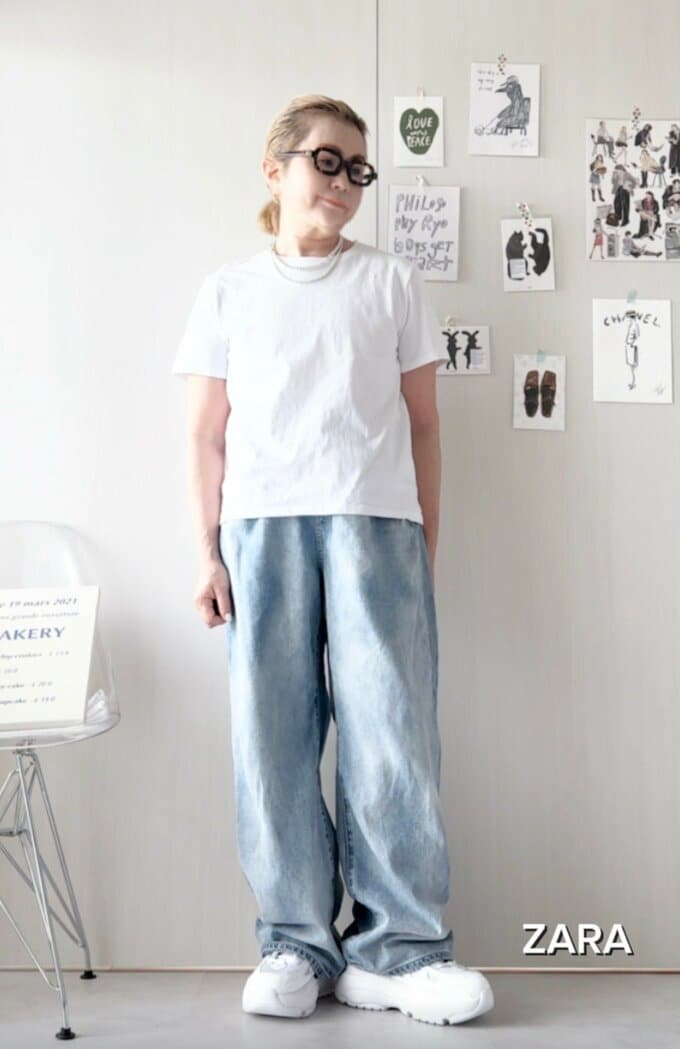 ZARAの白T