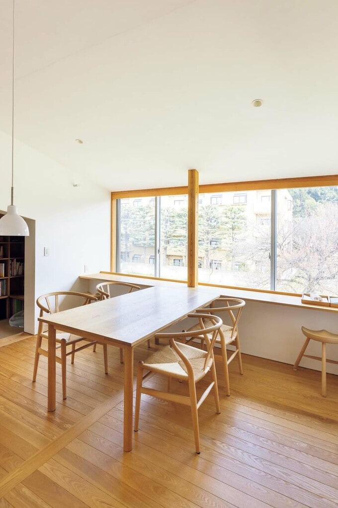 テーブルとカウンターをつなげる