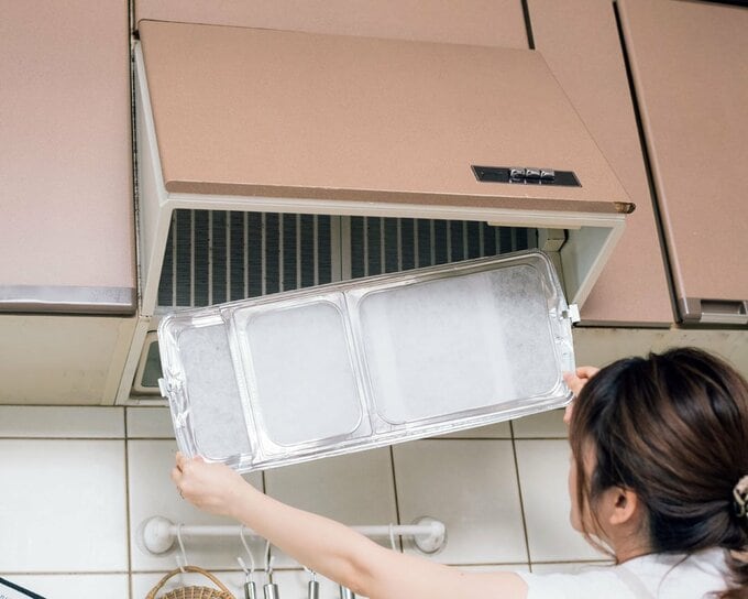 レンジフードフィルターの取り替え