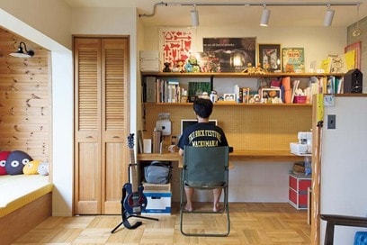 団地リノベしよう！アウトドア風リビングに仕事や趣味に没頭できるワークスペースも