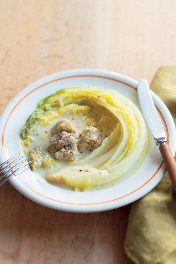 白菜と鶏モモのカレークリーム煮