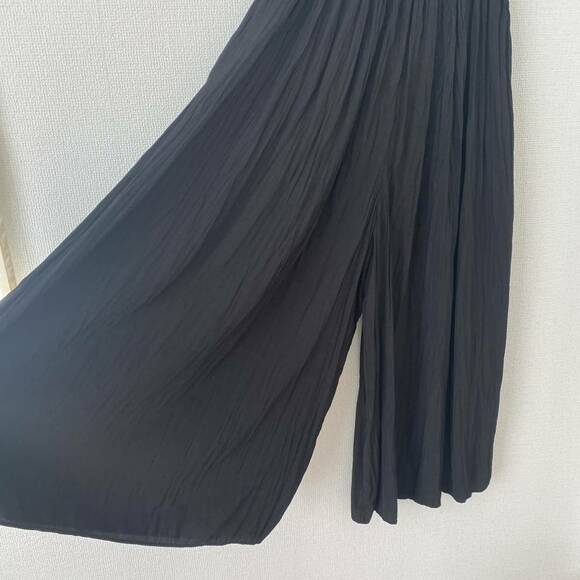 ワッシャーサテンスカートパンツ生地