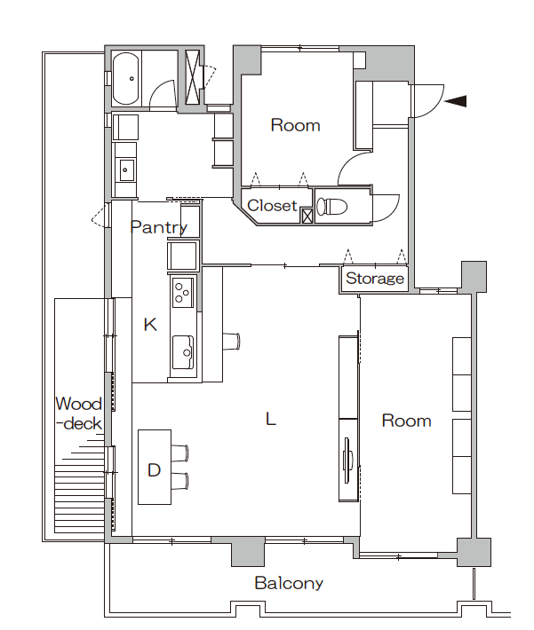 リノベーション後の間取り図
