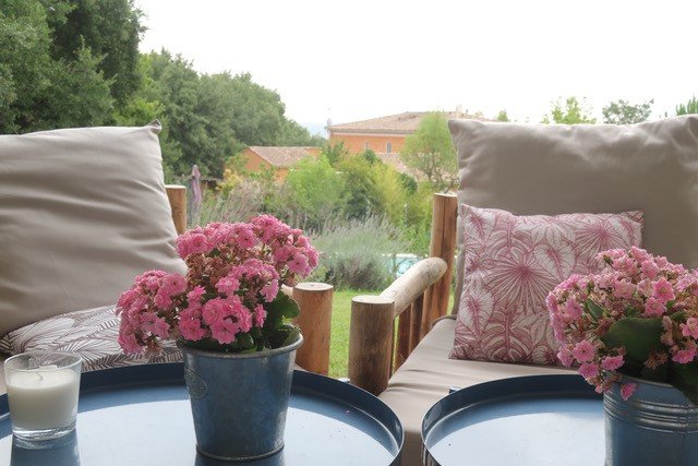 フランスイスと花