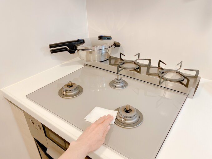 コンロ周りの掃除