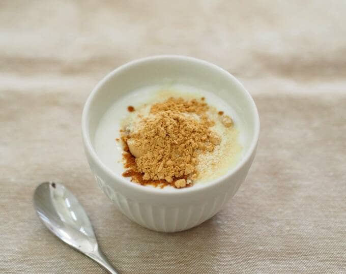 おからパウダーヨーグルト