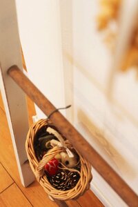 オーナメントはカゴに入れてかける