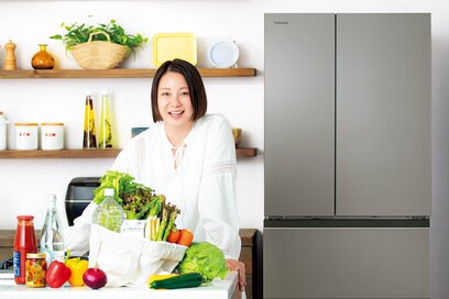 食品ロスが減る⁉「最新冷蔵庫」の実力を、田中美保さんが徹底チェック