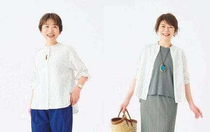 50代・60代のユニクロ着回し。名品・7分袖「リネンシャツ」はとにかく使える