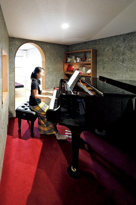 準防音仕様の演奏室