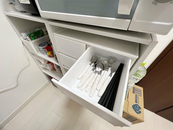 ニトリのカラーボックス用の引き出し