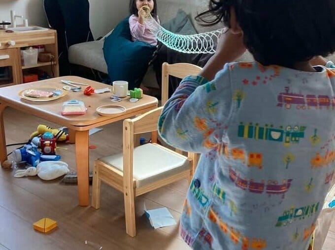 「これがリアルな散らかり具合のリビングです(笑)」(清さん)